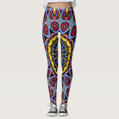 Mandala Trippy Retro Hippie Boho Chic Bohemian Leggings (Voorkant)