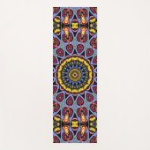 Mandala Trippy Retro Hippie Boho Chic Bohemian Yogamat (Voorkant)