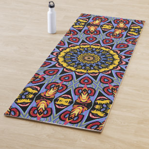 Mandala Trippy Retro Hippie Boho Chic Bohemian Yogamat