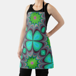Mandala Trippy Retro Hippie Psychedelic Clover Schort