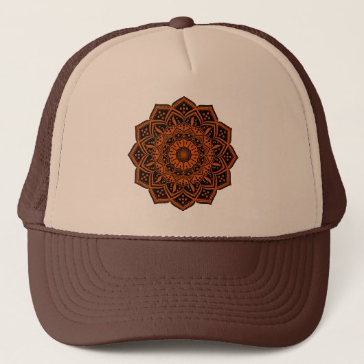 Mandala Trucker Hoed Pet (Voorkant)