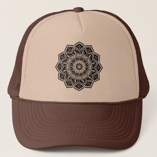 Mandala Trucker Hoed Trucker Pet (Voorkant)