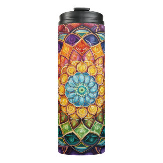 Mandala tumbler design thermosbeker