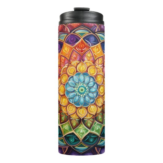 Mandala tumbler design thermosbeker (Voorkant)