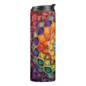 Mandala tumbler design thermosbeker (Gedraaid links)