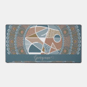 Mandala Turquoise personnalisé et or Abstrait Acce (Recto)