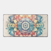 Mandala turquoise rose et orange (Recto)