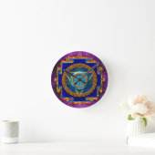 MANDALA TWELVE RELIGIES RONDE KLOK (Huis)