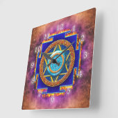 MANDALA TWELVE RELIGIES VIERKANTE KLOK (Hoek)