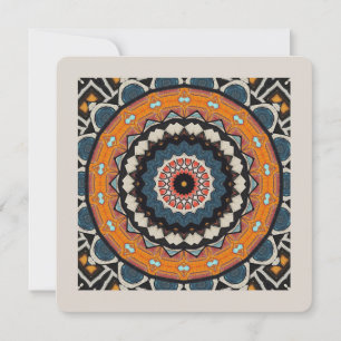 Mandala-uitnodiging Kaart