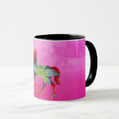 Mandala Unicorn Pink Magie Combo Mug (Devant droit)
