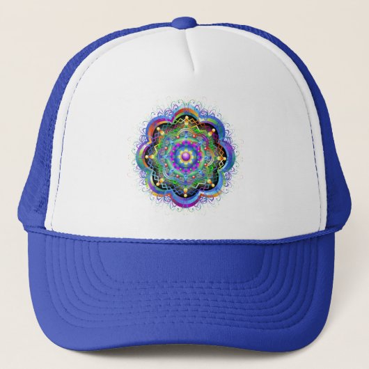 Mandala Universe Colors Trucker Pet (Voorkant)