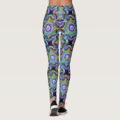 Mandala Universum Psychedelische Kleuren Leggings (Achterkant)