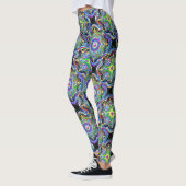 Mandala Universum Psychedelische Kleuren Leggings (Links)