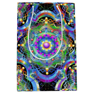 Mandala Universum Psychedelische Kleuren Medium Cadeauzakje