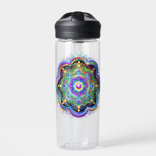 Mandala Universum Psychedelische Kleuren Waterfles