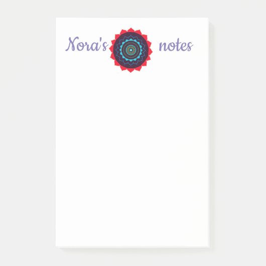 Mandala Uw naam Notities Post-it® Notes (Voorkant)