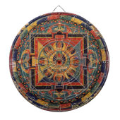 Mandala van Amitayus. Tibetaanse school uit de 19e Dartbord (Voorkant)