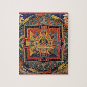 Mandala van Amitayus. Tibetaanse school uit de 19e Legpuzzel