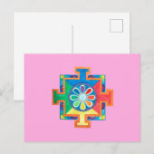 Mandala van de Waterverf van de Creatie Briefkaart (Voorkant / Achterkant)