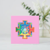 Mandala van de Waterverf van de Creatie Kaart (Staand voorkant)