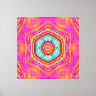 Mandala van geluk canvas afdruk