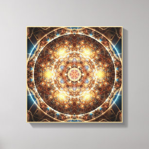 Mandala van het hart van verandering 17 verpakt Ca Canvas Afdruk