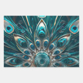 Mandala van sierveren inpakpapier vel (Voorkant 3)