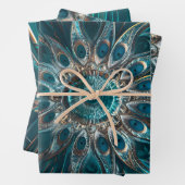 Mandala van sierveren inpakpapier vel (In situ)