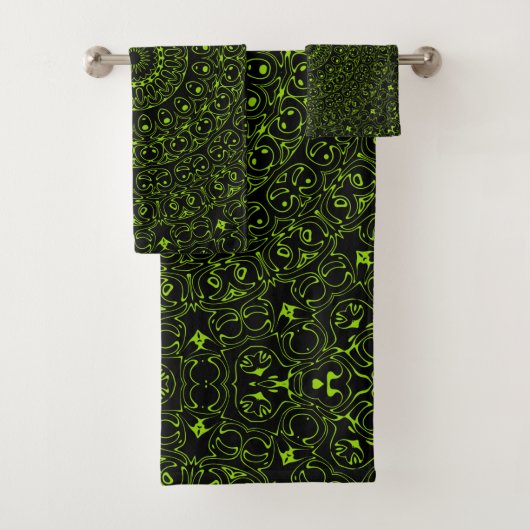 Mandala vert Chartreuse avec symétrie audacieuse (En situation)