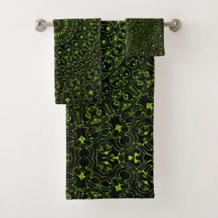 Mandala Vert Chartreuse avec une Symétrie Audacieu