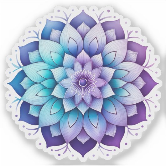 Mandala vinyl sticker (Voorkant)