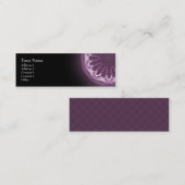 Mandala violet de pétales - carte de visite de (Devant / Derrière)