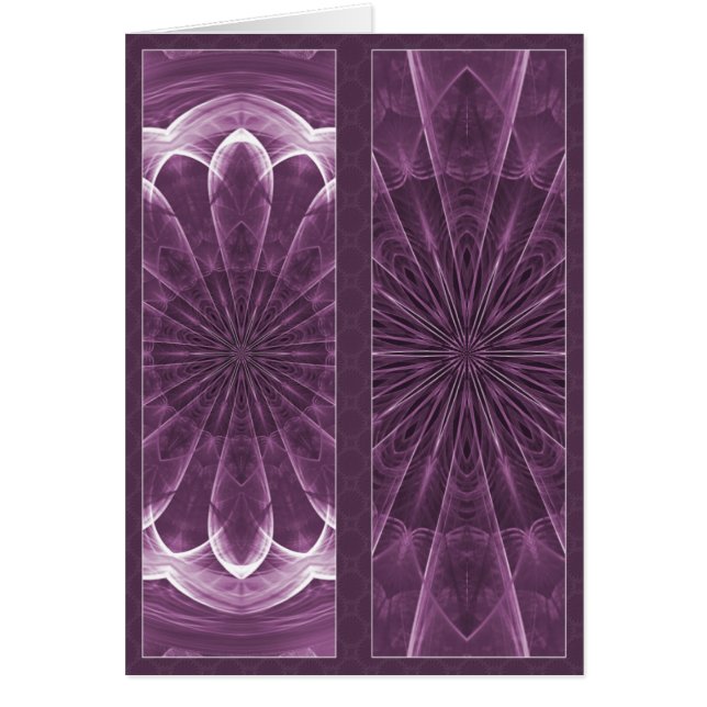 Mandala violet de pétales - le double a dégrossi (Devant)