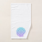 Mandala violet et bleu (Serviette à main)
