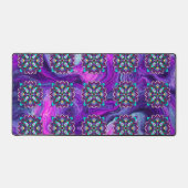 Mandala violet et noir de couleur mystique (Recto)