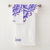 Mandala violet floral. Nom (En situation)