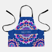 Mandala Violet roze geometrisch patroon Schort (Voorkant)