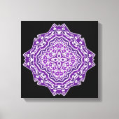 mandala violet toile enveloppée (Recto)