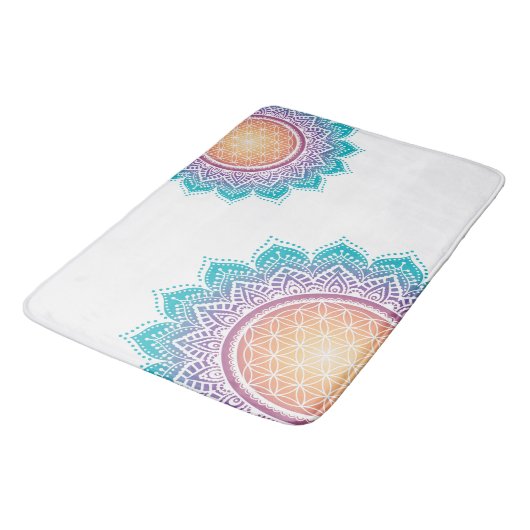 Mandala Vloer van het leven Badematte Badmat (Gekanteld)