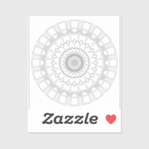 mandala voor het kleuren van pagina's sticker
