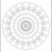 mandala voor het kleuren van pagina's sticker (Voorkant)