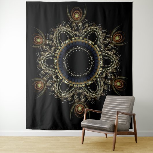 Mandala Wandkleed (In situ)