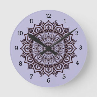 Mandala-wandklok Elegante Spirituele Huisdecoratie Ronde Klok