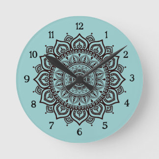 Mandala-wandklok Elegante Spirituele Huisdecoratie Ronde Klok