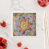 Mandala waterverf kunst Cocktail Papier Servetten (Insitu)