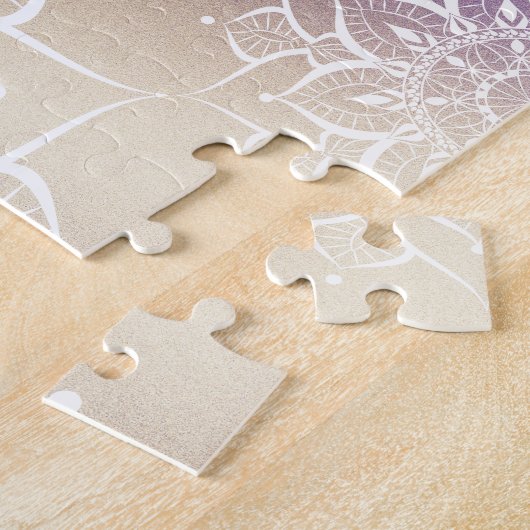 Mandala waterverf nebula yoga zen legpuzzel (Zijkant)