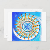 Mandala Waterwave Briefkaart (Voorkant / Achterkant)