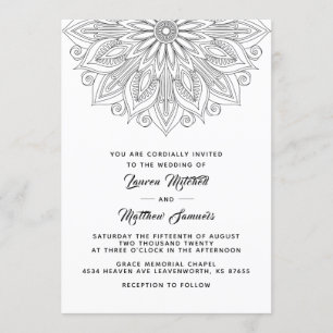 Mandala Wedding Uitnodiging
