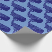 Mandala Whale Silhouette Pattern Cadeaupapier (Hoek)
